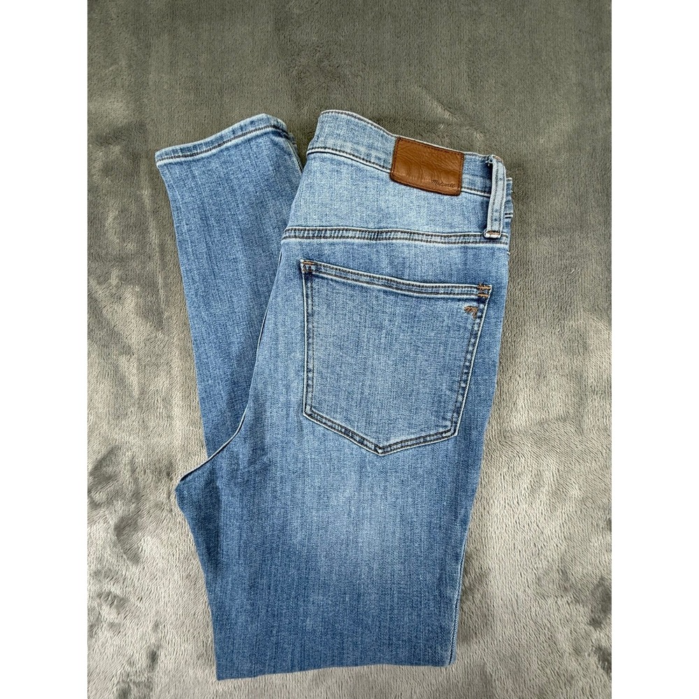 Madewell 9 Inch Mid-Rise Skinny Jeans Blue Medium Wash Stretch Size 30